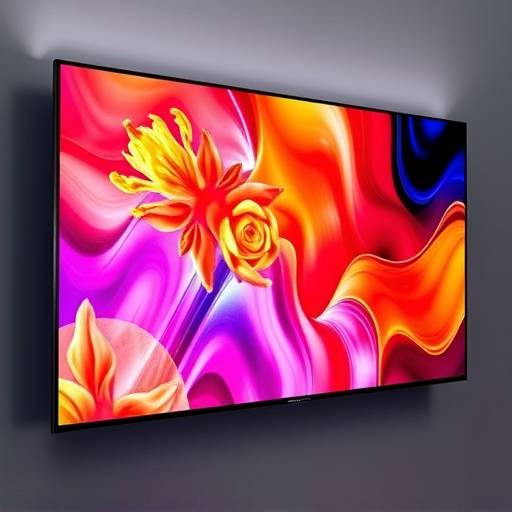 Televisor LG OLED C3 de 65 pulgadas montado en la pared, mostrando una imagen vibrante y detallada