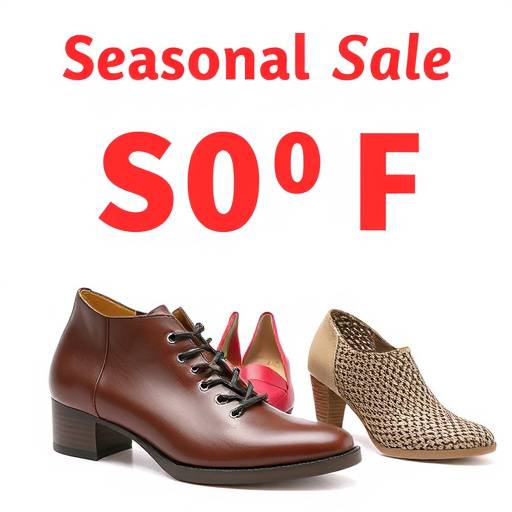 Zapatos de moda con descuento de temporada